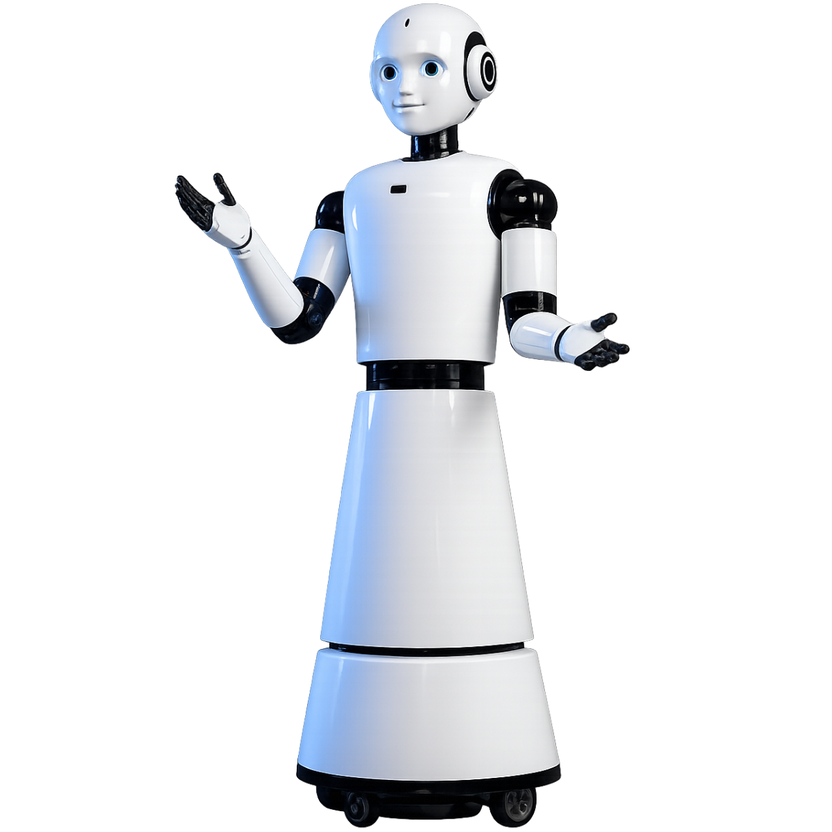 Meeta interactive humanoid robot without tablet display
